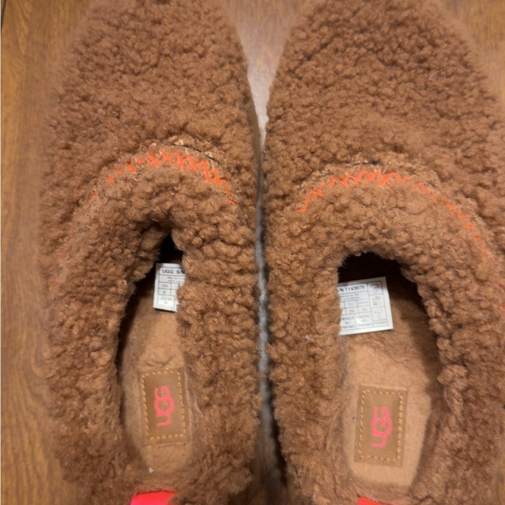 UGG Tan Fleece Slippers